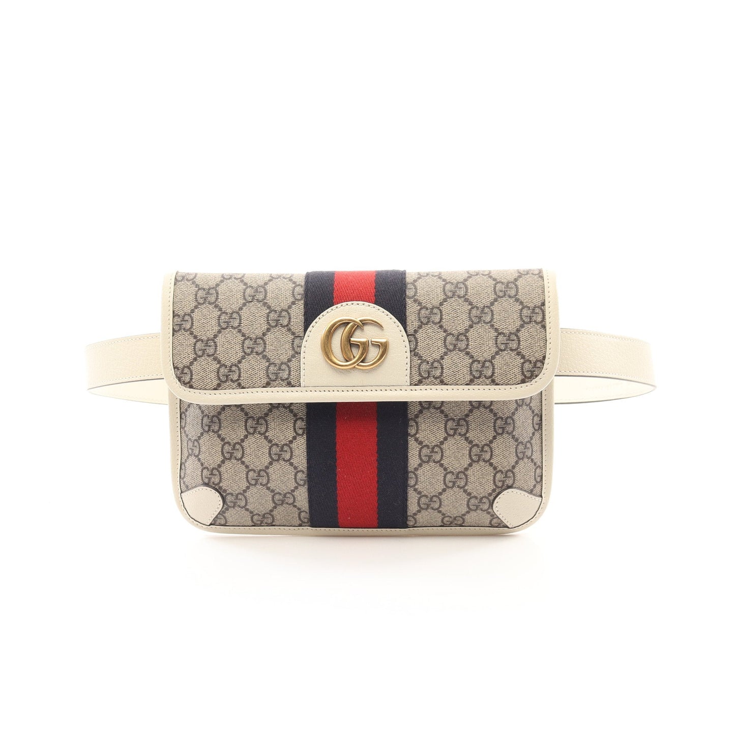 Luxury Gucci Trending 2025 Ophidia GG Supreme Belt bag Body bag Waist bag PVC Leather Beige Ivory Multicolor