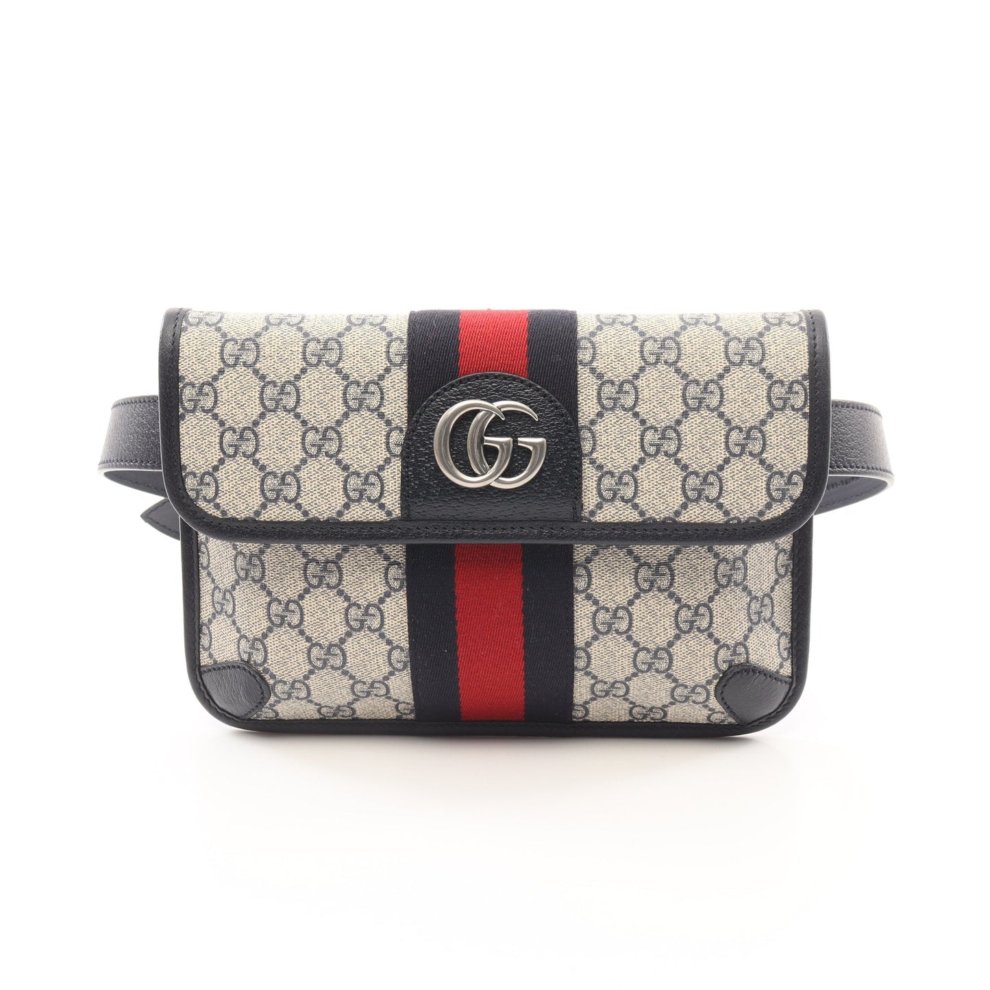 Luxury Gucci Trending 2025 Ophidia Belt bag Body bag Waist bag PVC Leather Beige Navy Multicolor
