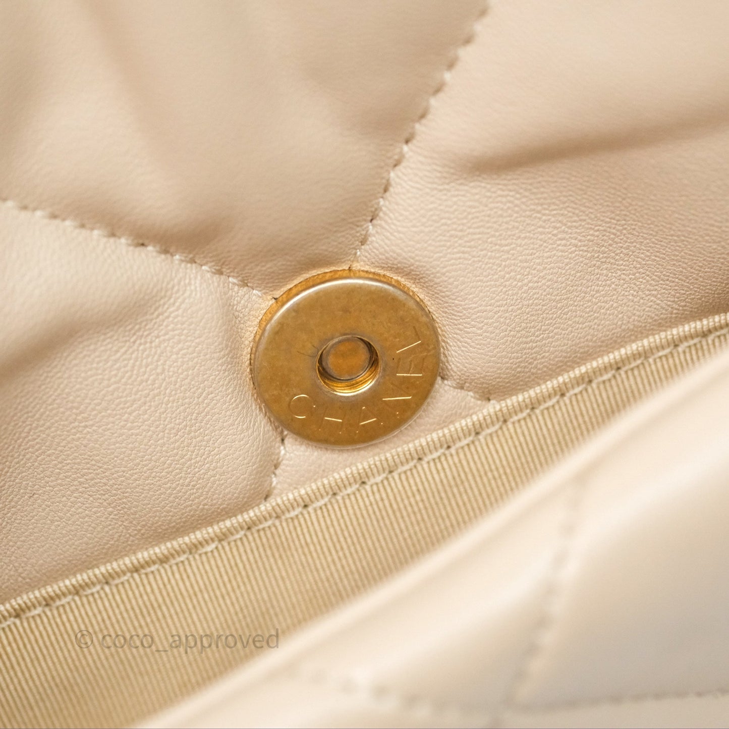 Chanel 19 Small Beige Mixed Hardware