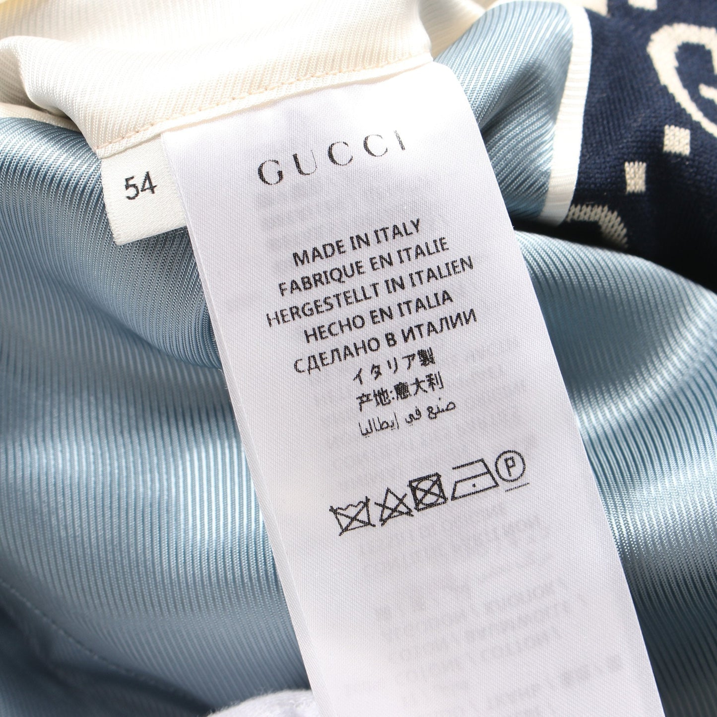 Luxury Gucci Trending 2025 GG jacquard Tailored jacket Cotton Wool Navy White