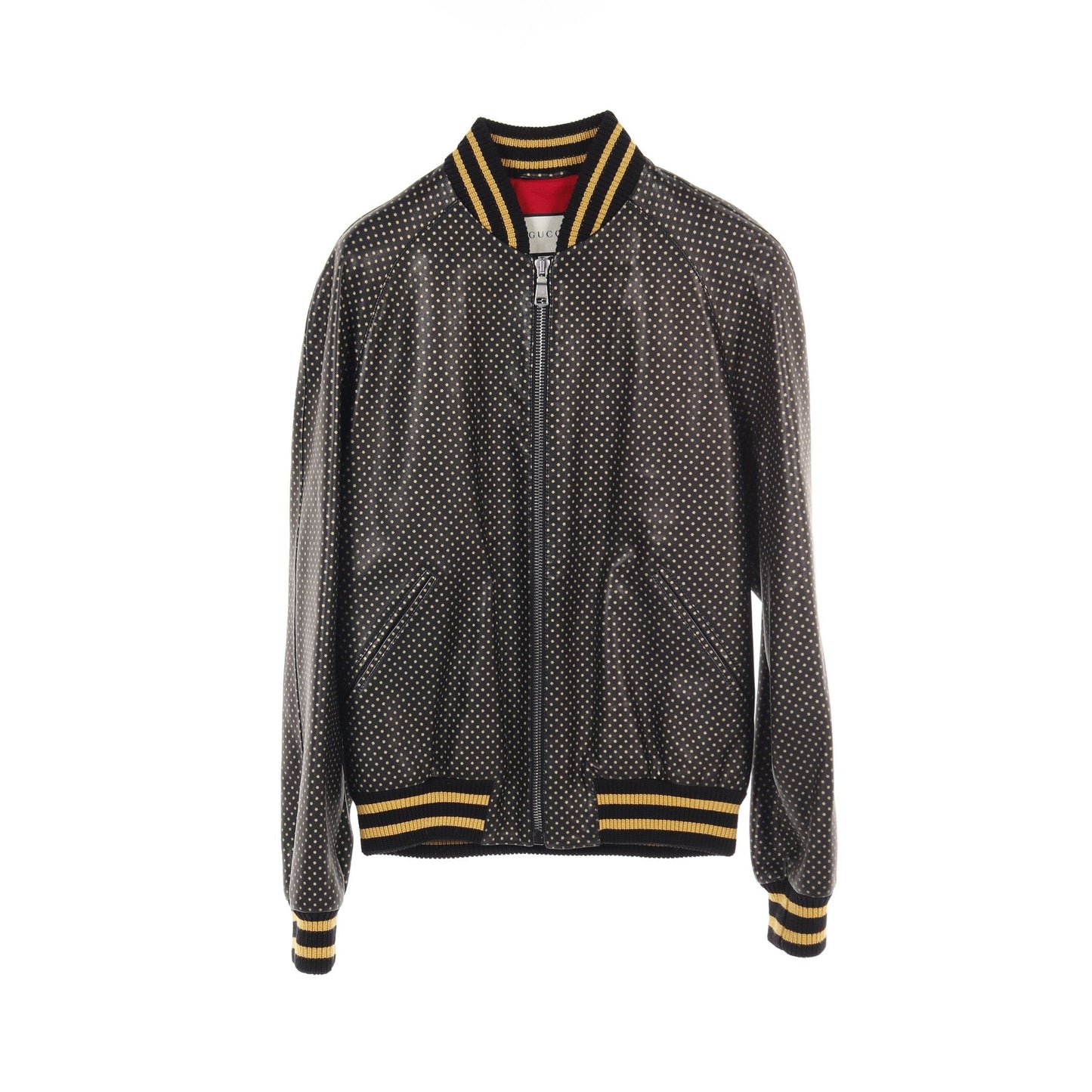 Luxury Gucci Trending 2025 Luxury Gucci Trending 2025 * SEGA GUCCY Bomber jacket Leather jacket Leather Black Gold