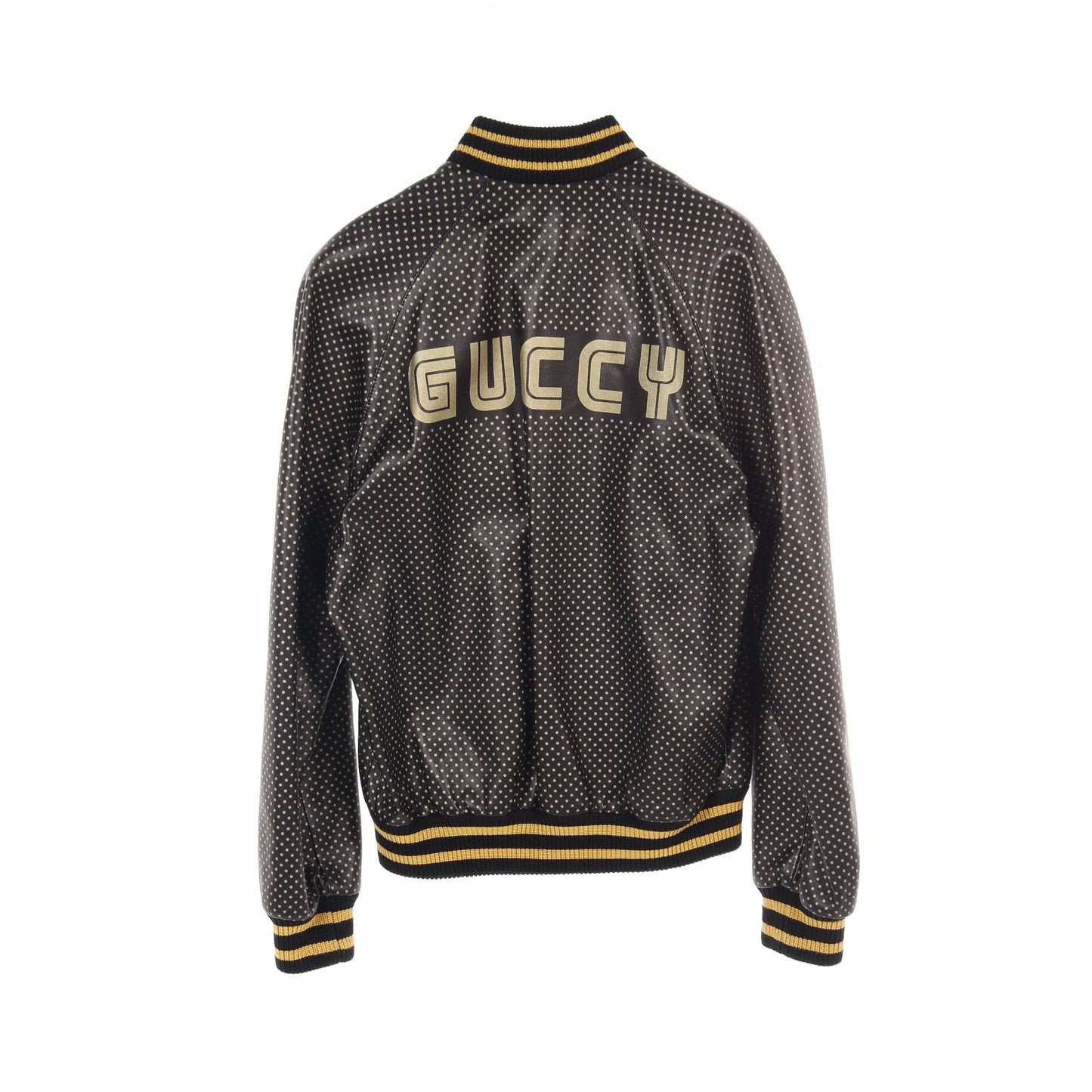 Luxury Gucci Trending 2025 Luxury Gucci Trending 2025 * SEGA GUCCY Bomber jacket Leather jacket Leather Black Gold