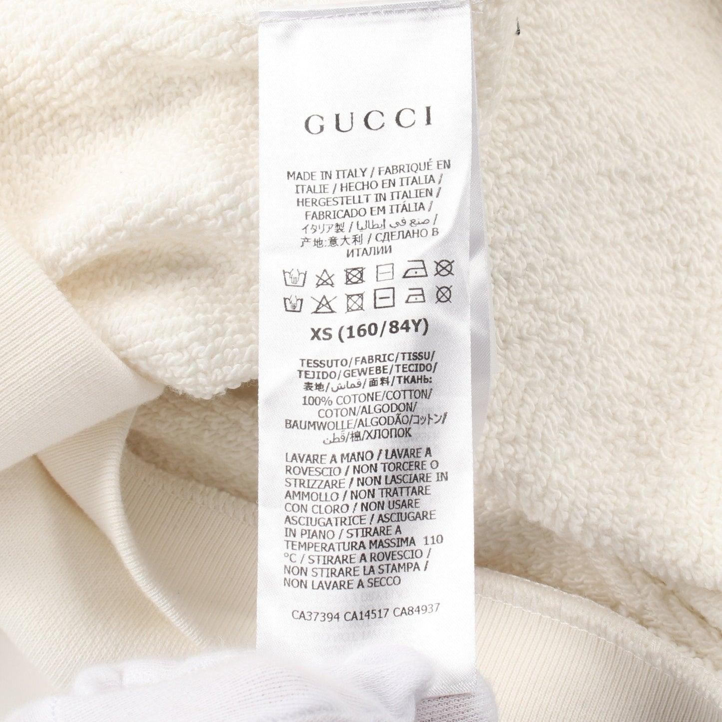 Luxury Gucci Trending 2025 BEVERLY HILLS CHERRY Sweatshirt Crew neck Cotton White Multicolor