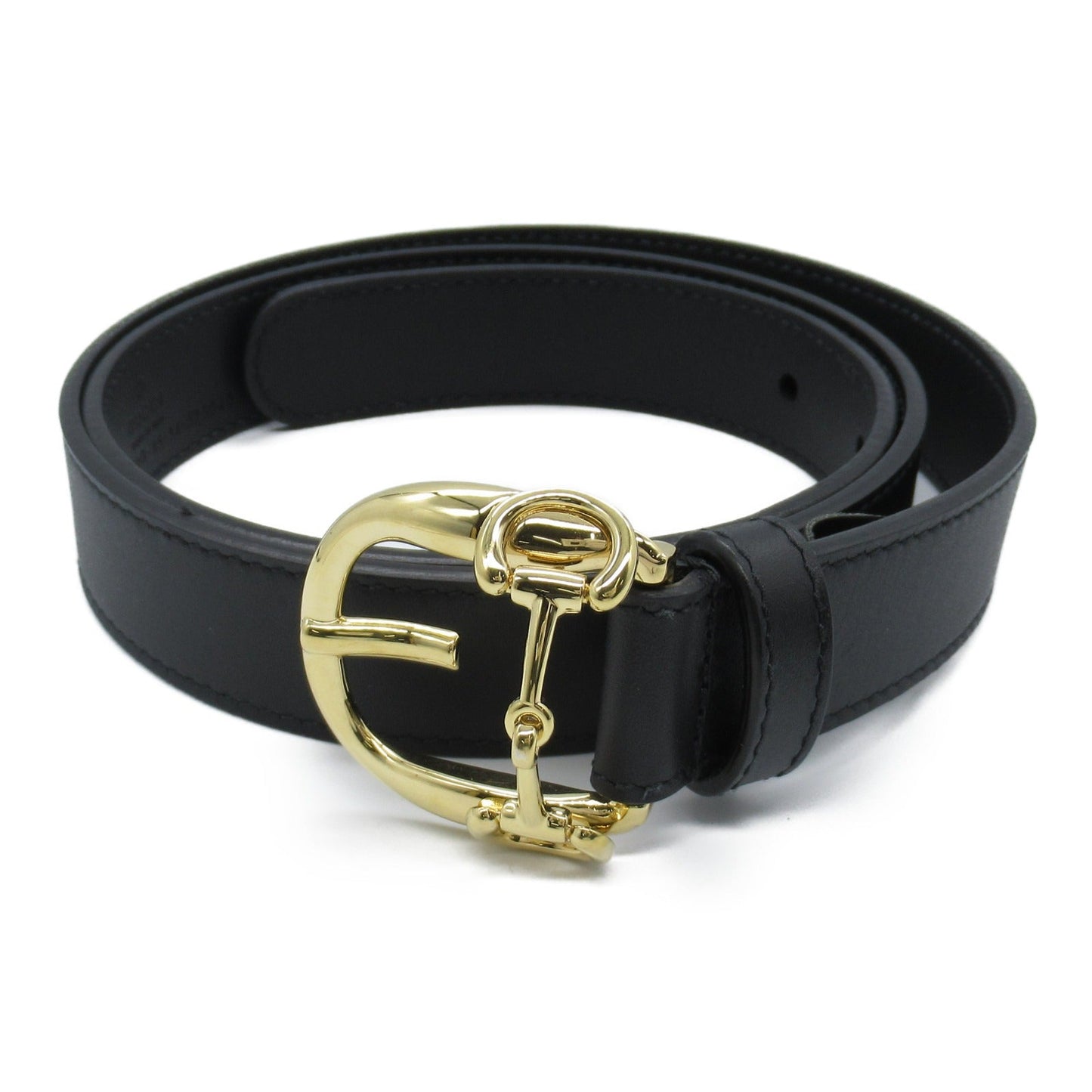 Luxury Gucci Trending 2025 Horsebit Belt Belt Leather Black