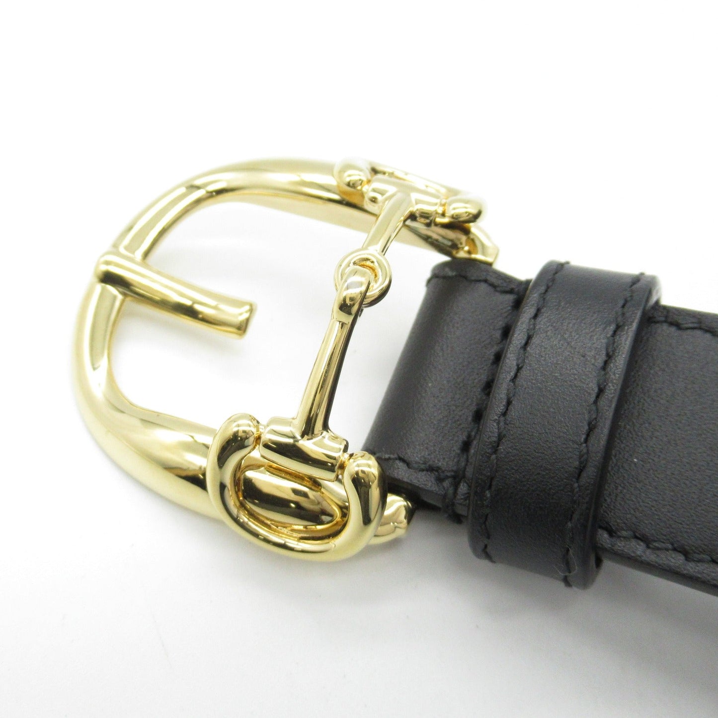Luxury Gucci Trending 2025 Horsebit Belt Belt Leather Black