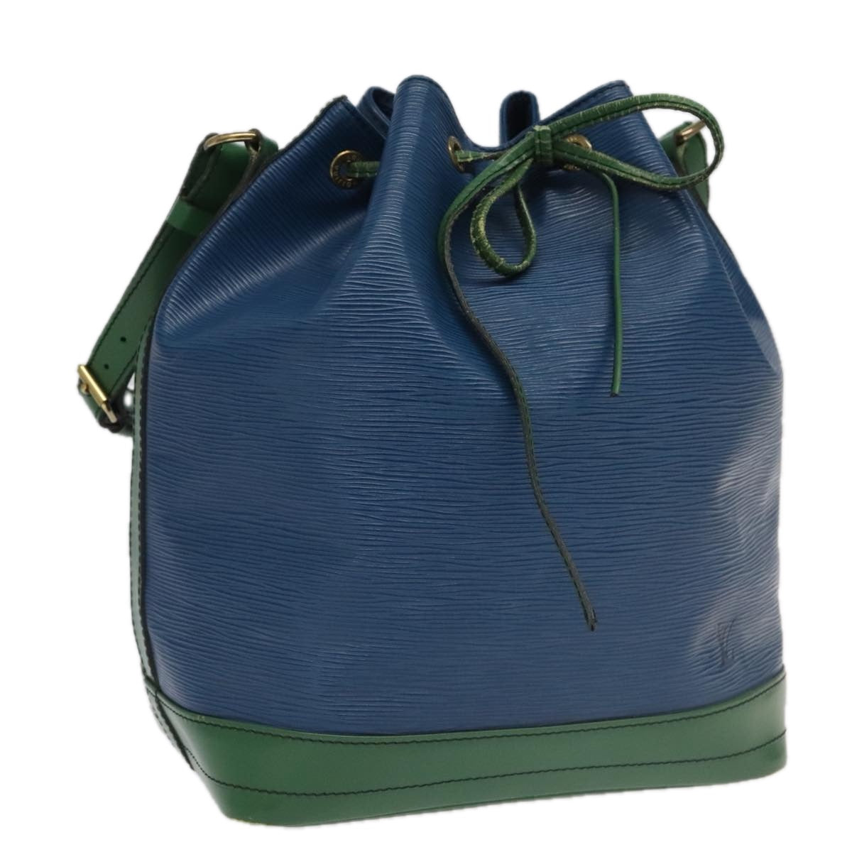LOUIS VUITTON Epi Noe Shoulder Bag Bicolor Green Blue M44044 LV 96138