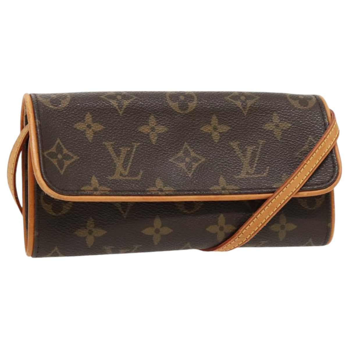 LOUIS VUITTON Monogram Pochette Twin PM Shoulder Bag M51854 LV 96157