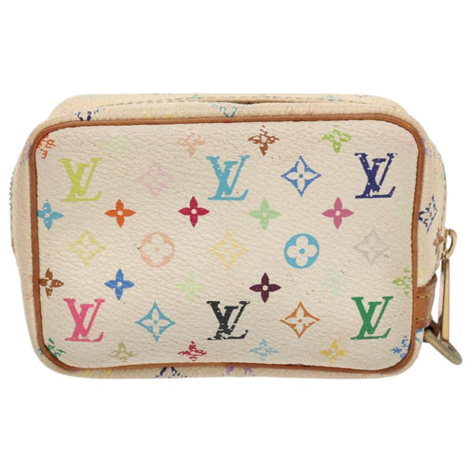 LOUIS VUITTON Monogram Multicolor Trousse Wapity Pouch White M58033 96162