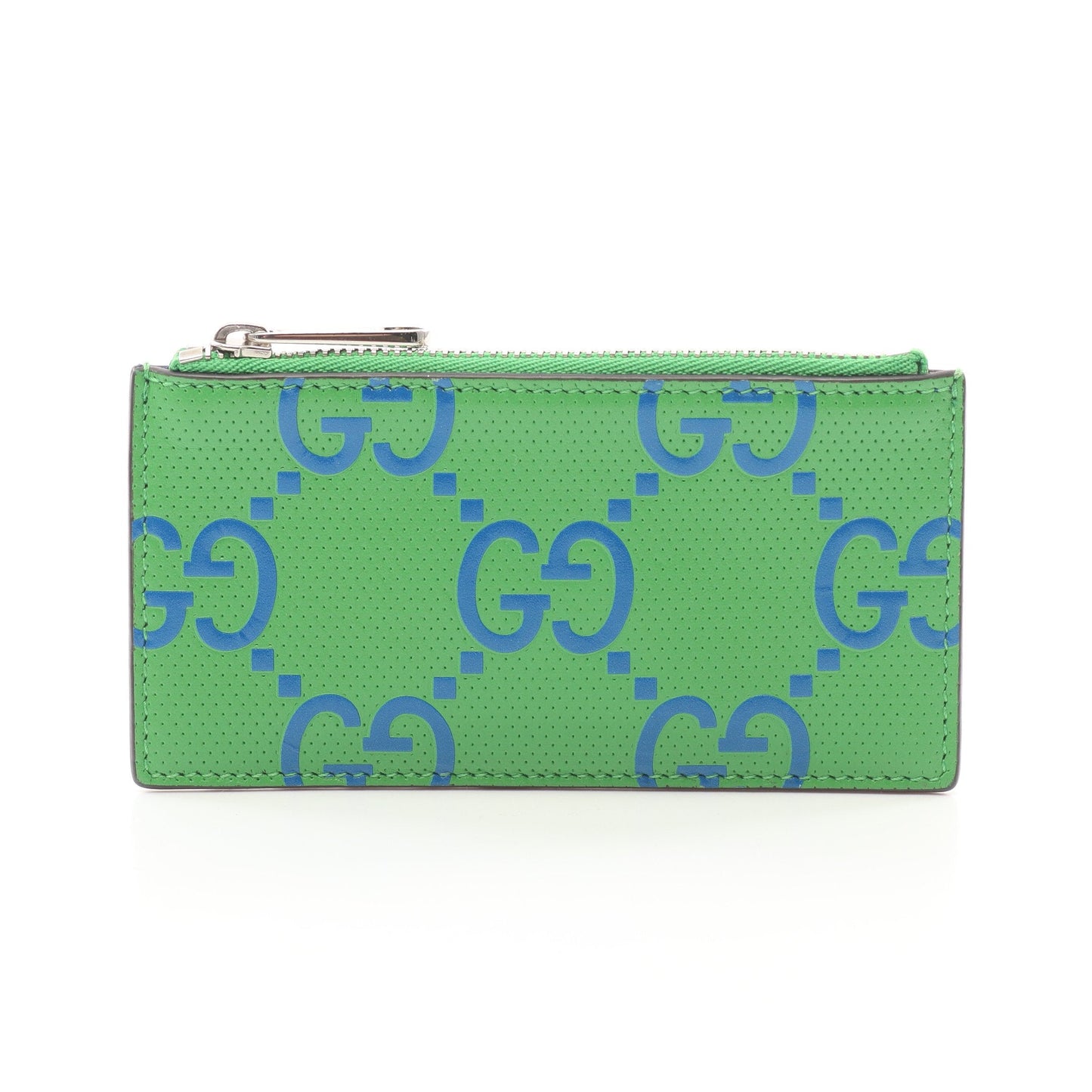 Luxury Gucci Trending 2025 GG embossed Card case Coin purse Leather Green Blue
