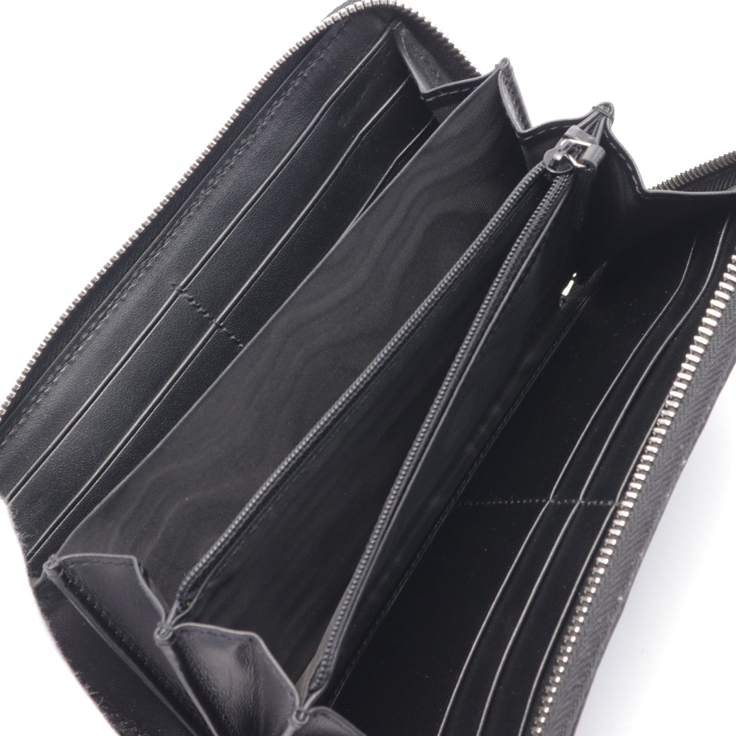 Luxury Gucci Trending 2025 GG embossed Round zipper long wallet Leather Black