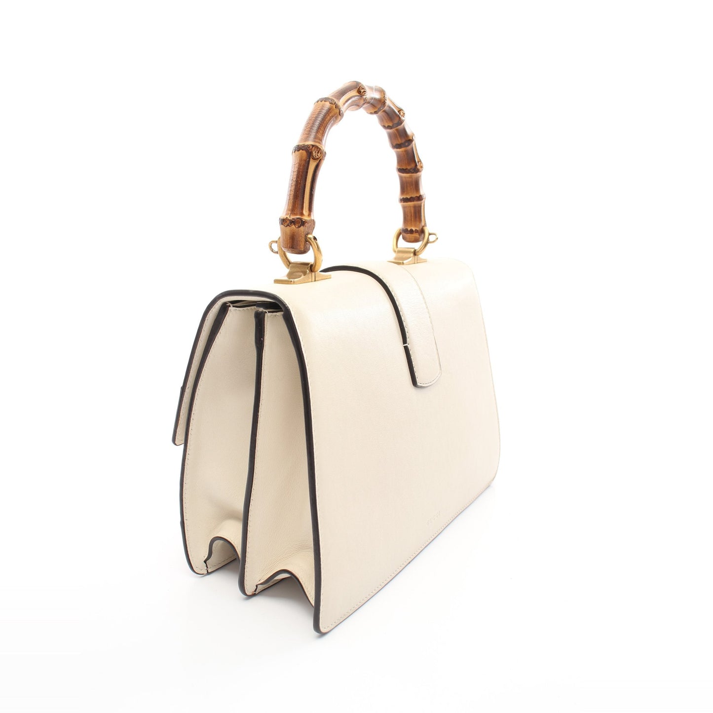 Luxury Gucci Trending 2025 Bamboo Dionysus Medium Handbag Leather Ivory Navy Red 2WAY