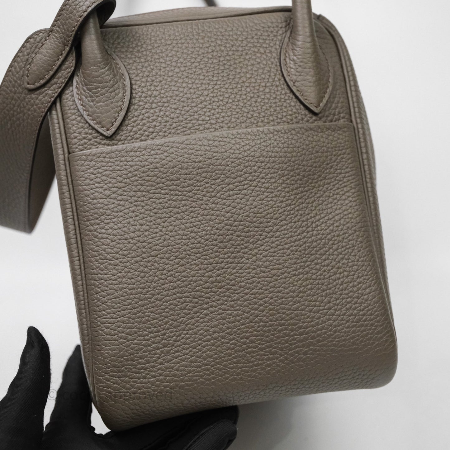 Hermès Lindy 30 Etain 8F Clemence Palladium Hardware