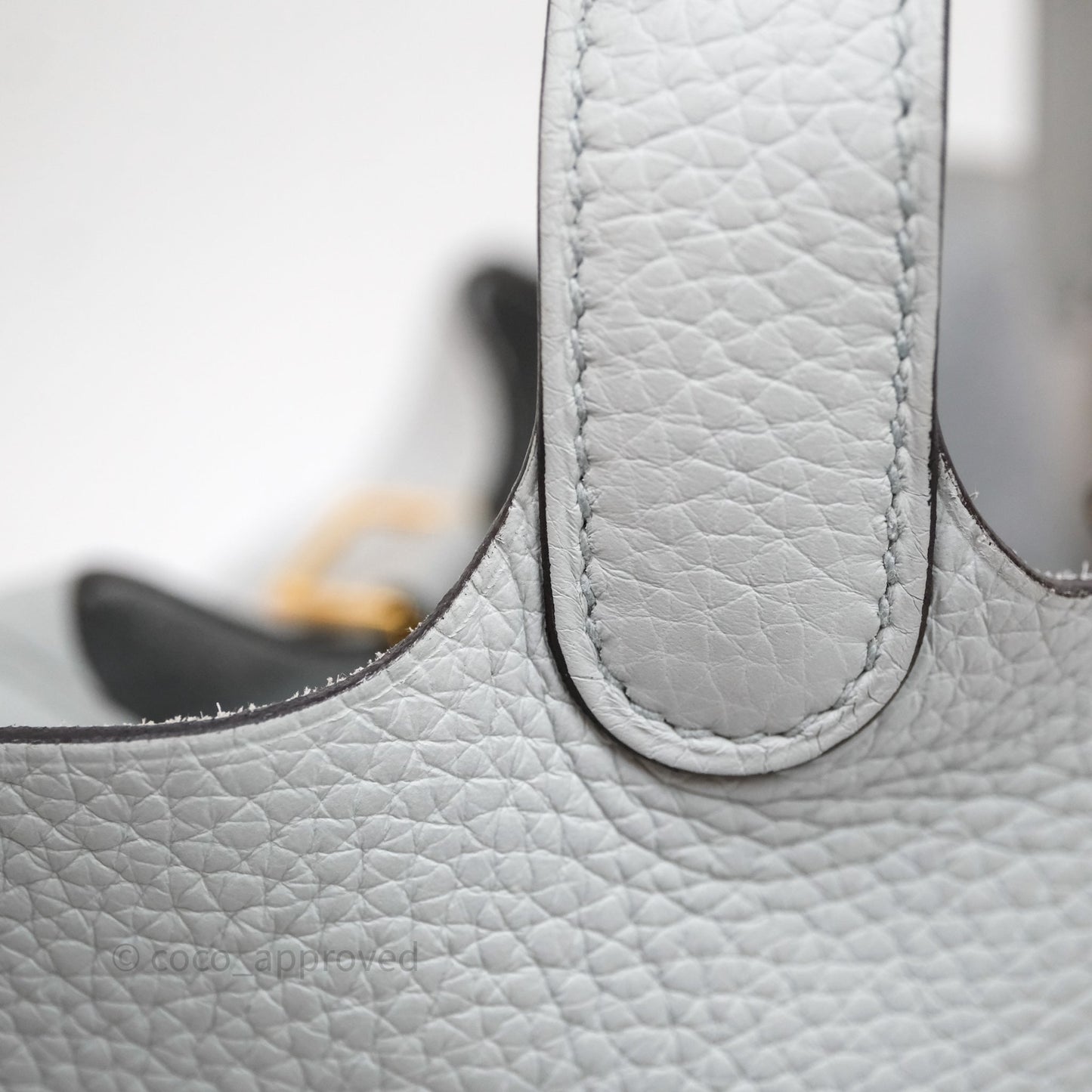 Hermès Picotin 18 Bleu Pâle 08 Clemence Gold Hardware