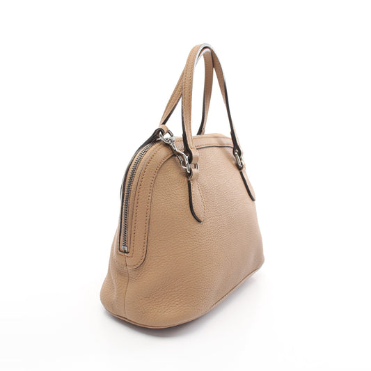 Luxury Gucci Trending 2025 Handbag Leather Beige Logo embossed 2WAY