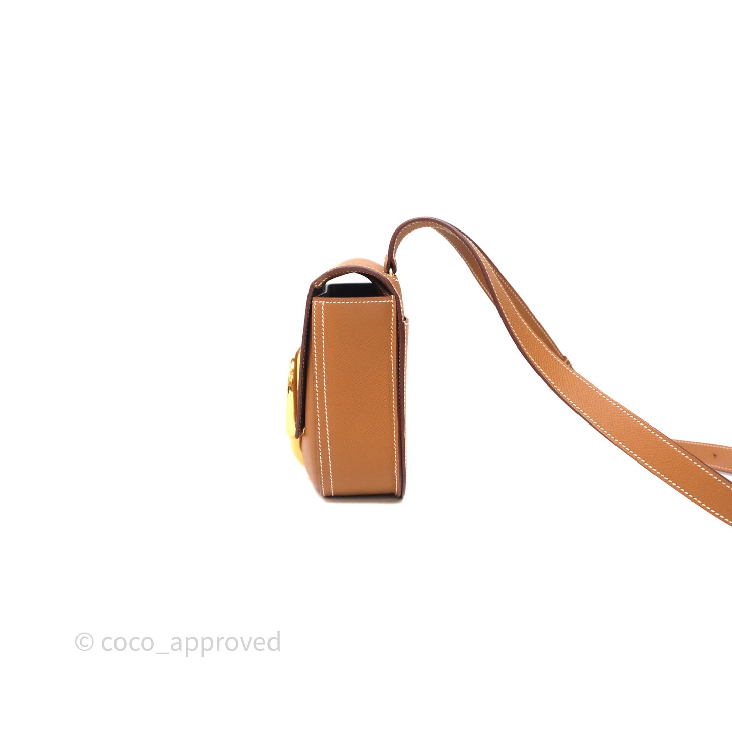 Hermès Della Cavalleria Mini Bag Gold 37 Epsom Gold Hardware