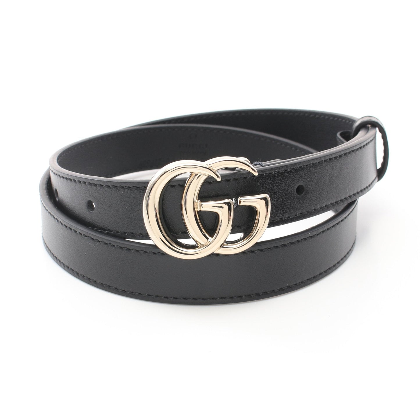 Luxury Gucci Trending 2025 Double G Buckle Belt Leather Black