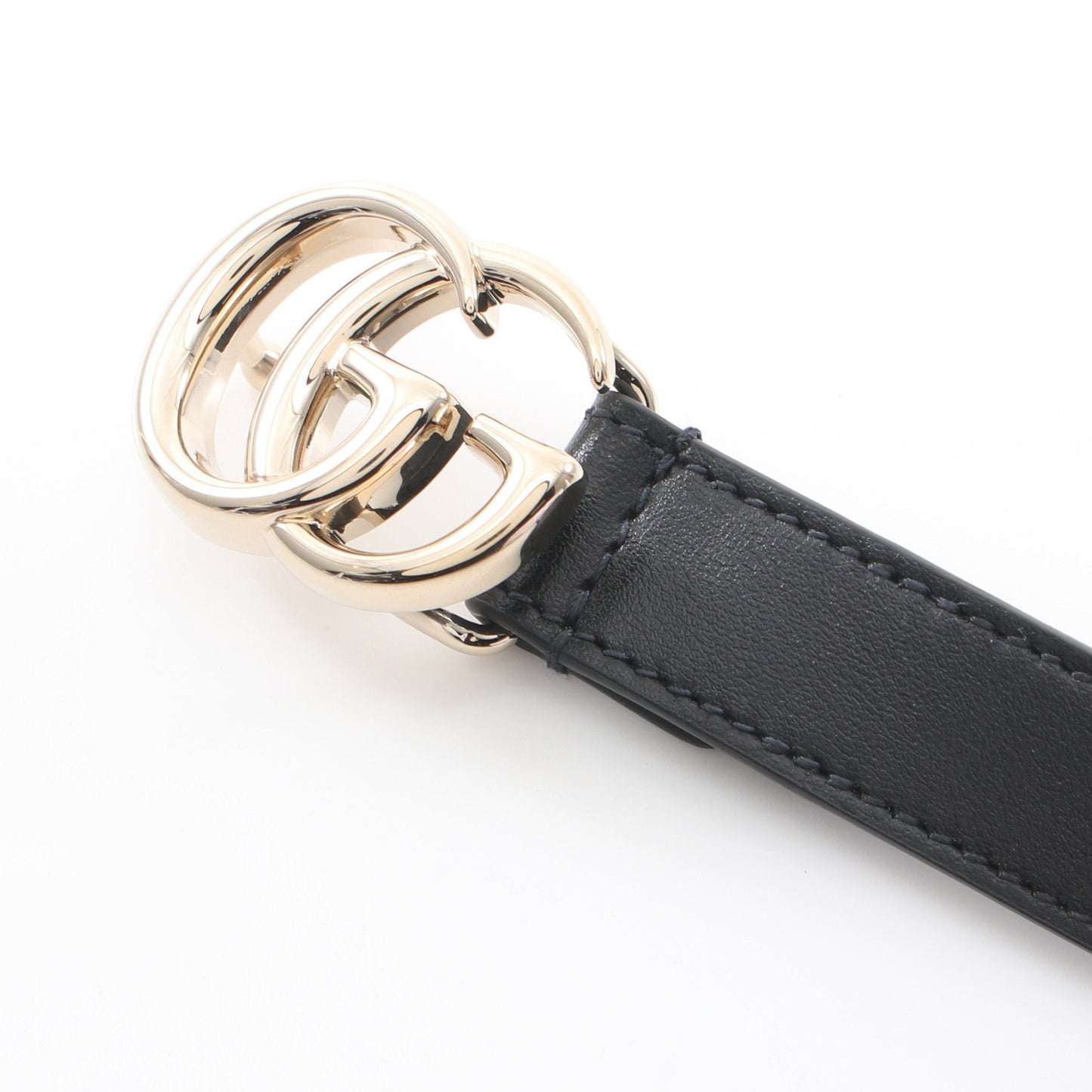 Luxury Gucci Trending 2025 Double G Buckle Belt Leather Black