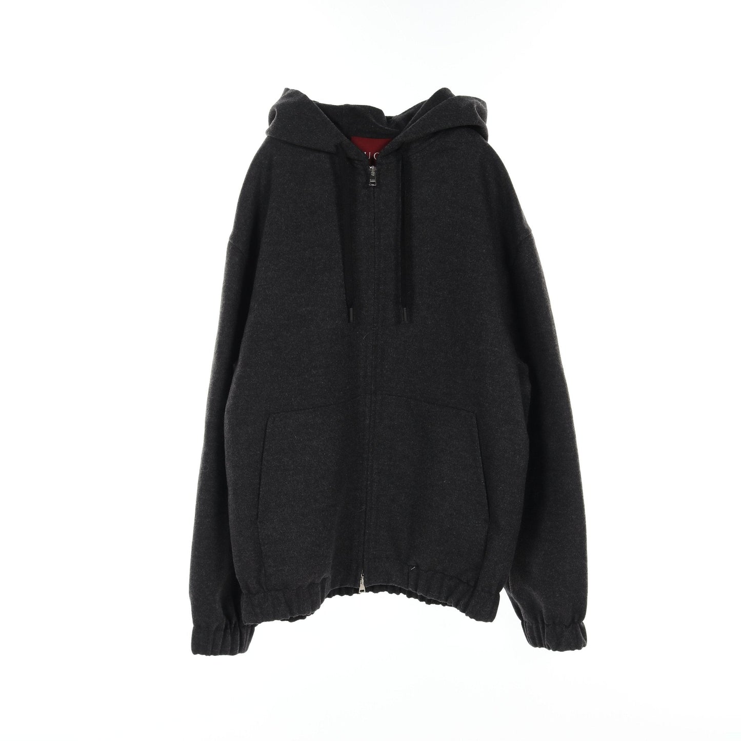 Luxury Gucci Trending 2025 Zip up hoodie Jacket Back logo Wool Dark gray