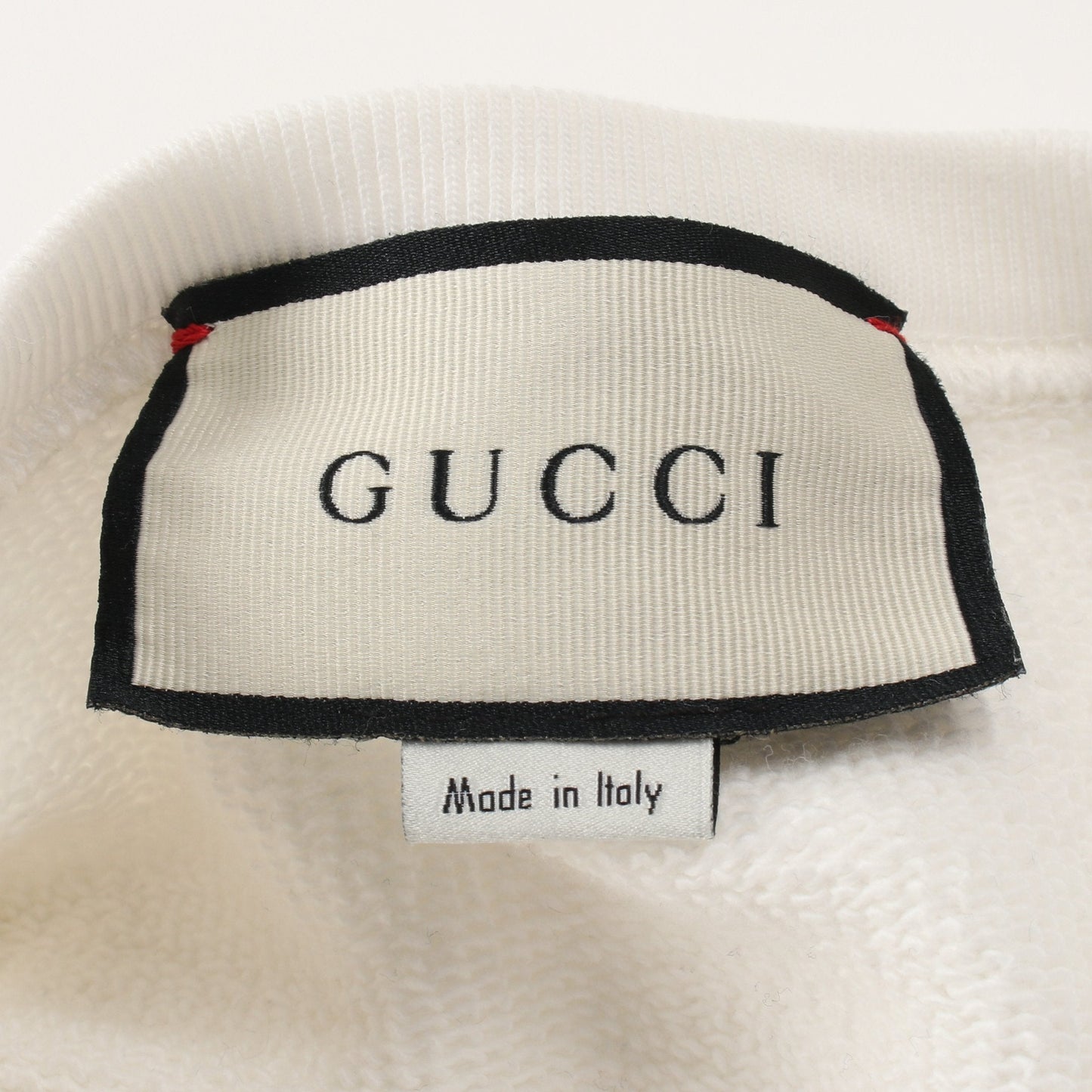 Luxury Gucci Trending 2025 Sweatshirt Crew neck Logo print Cotton White Multicolor