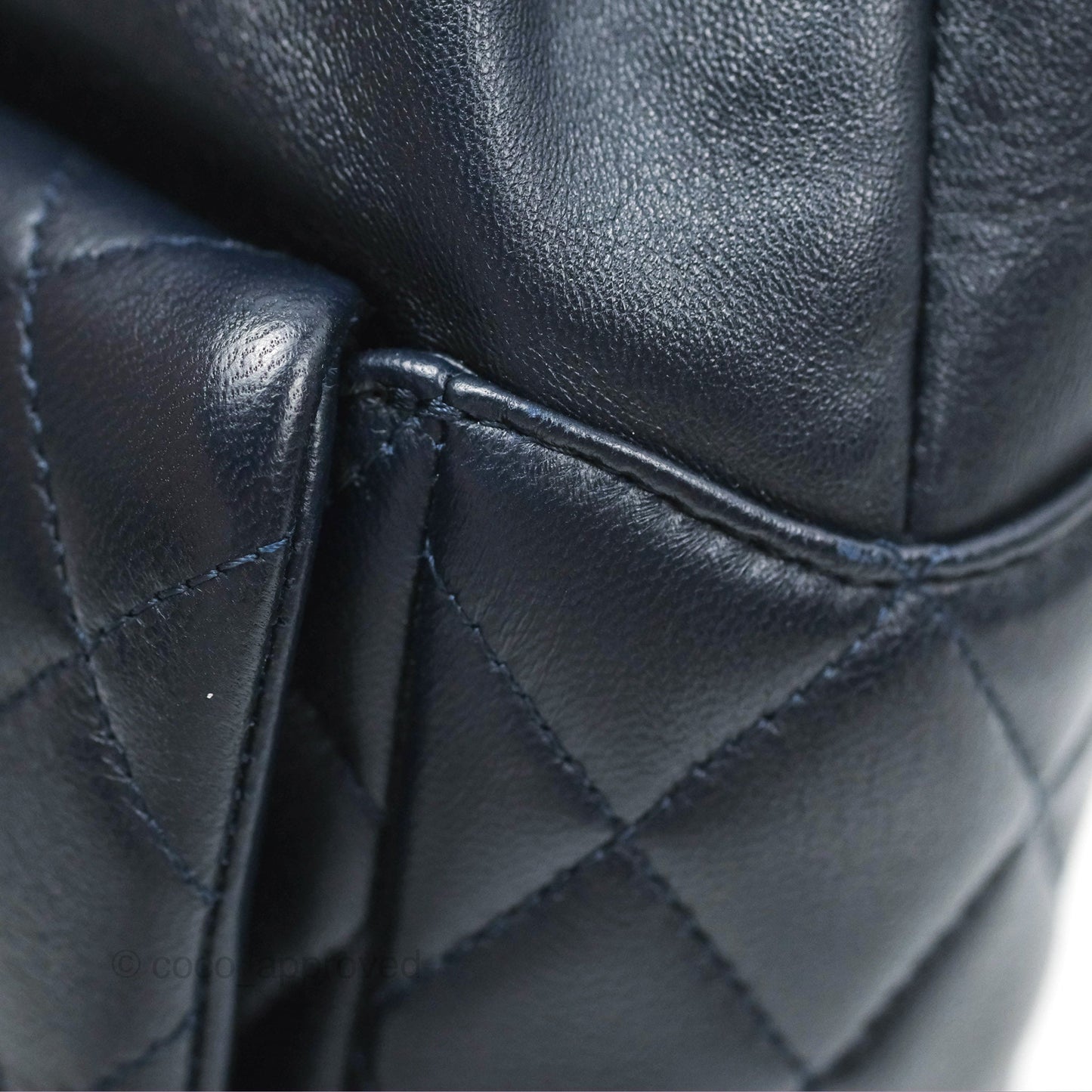 Chanel Small Seoul Backpack Navy Lambskin Gold Hardware