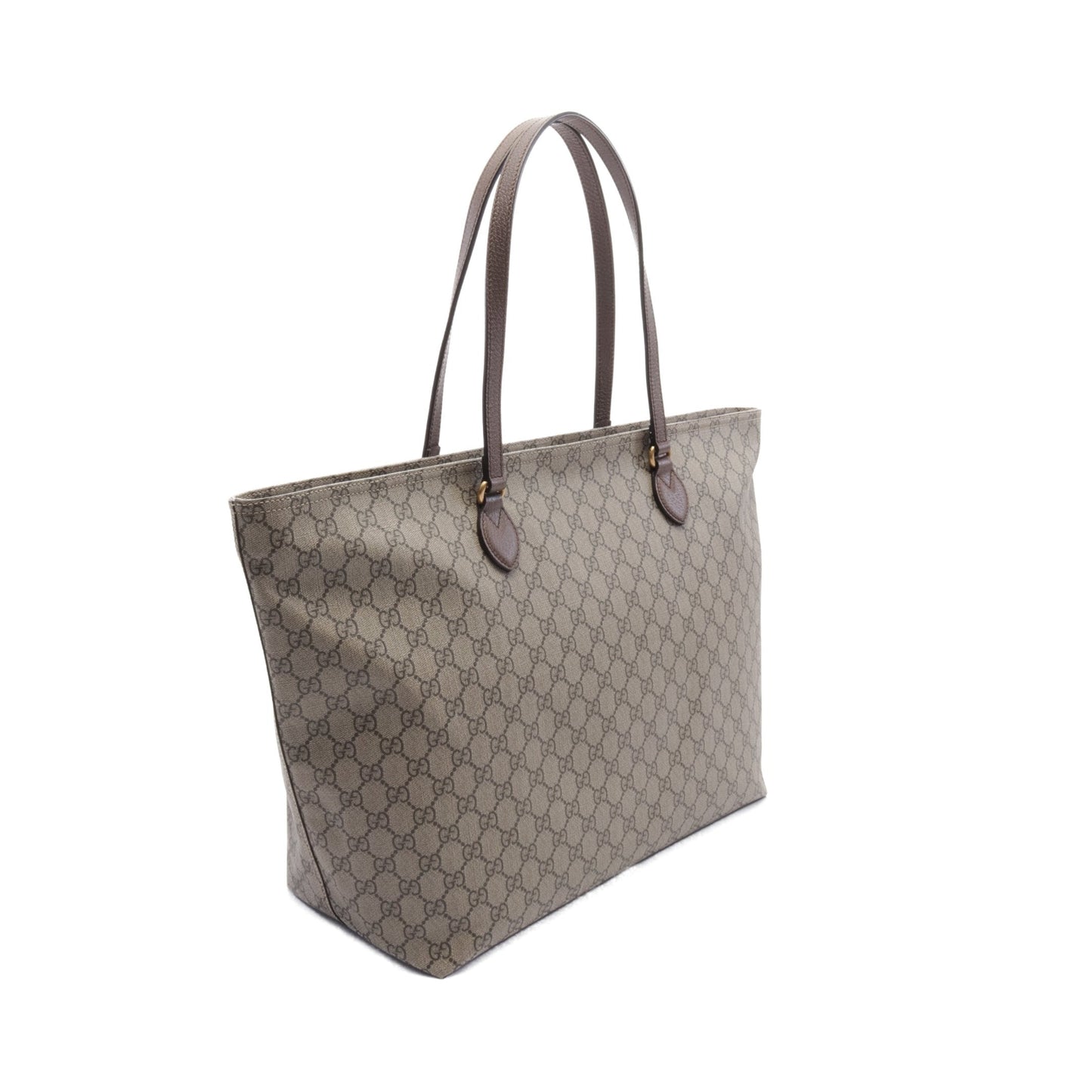 Luxury Gucci Trending 2025 GG Supreme Medium Tote Shoulder bag Tote bag PVC Leather Beige Brown