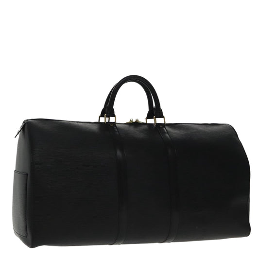 LOUIS VUITTON Epi Keepall 55 Boston Bag Noir Black M42952 LV 96268