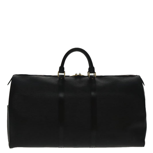 LOUIS VUITTON Epi Keepall 55 Boston Bag Noir Black M42952 LV 96268