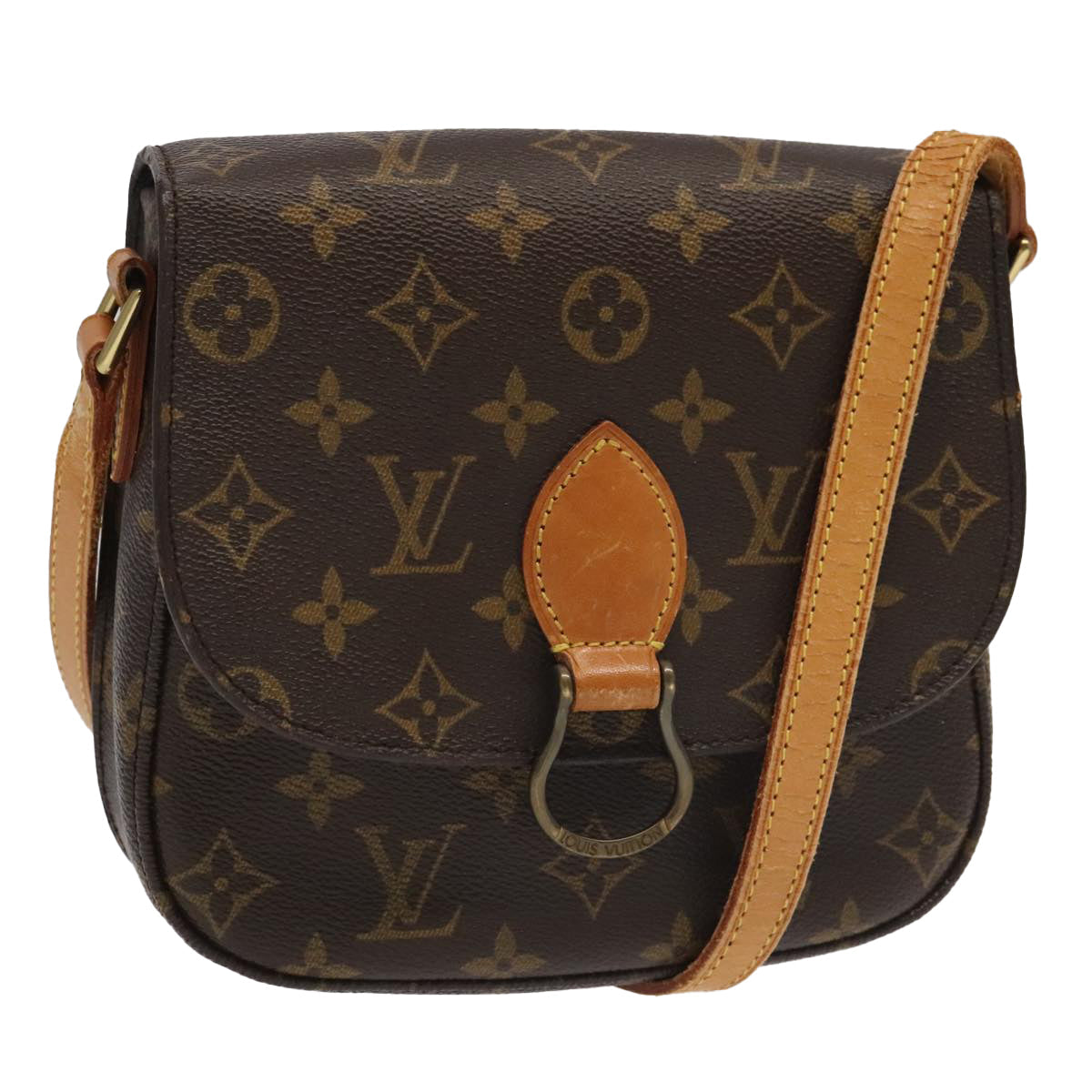 LOUIS VUITTON Monogram Saint Cloud MM Shoulder Bag M51243 LV 96283