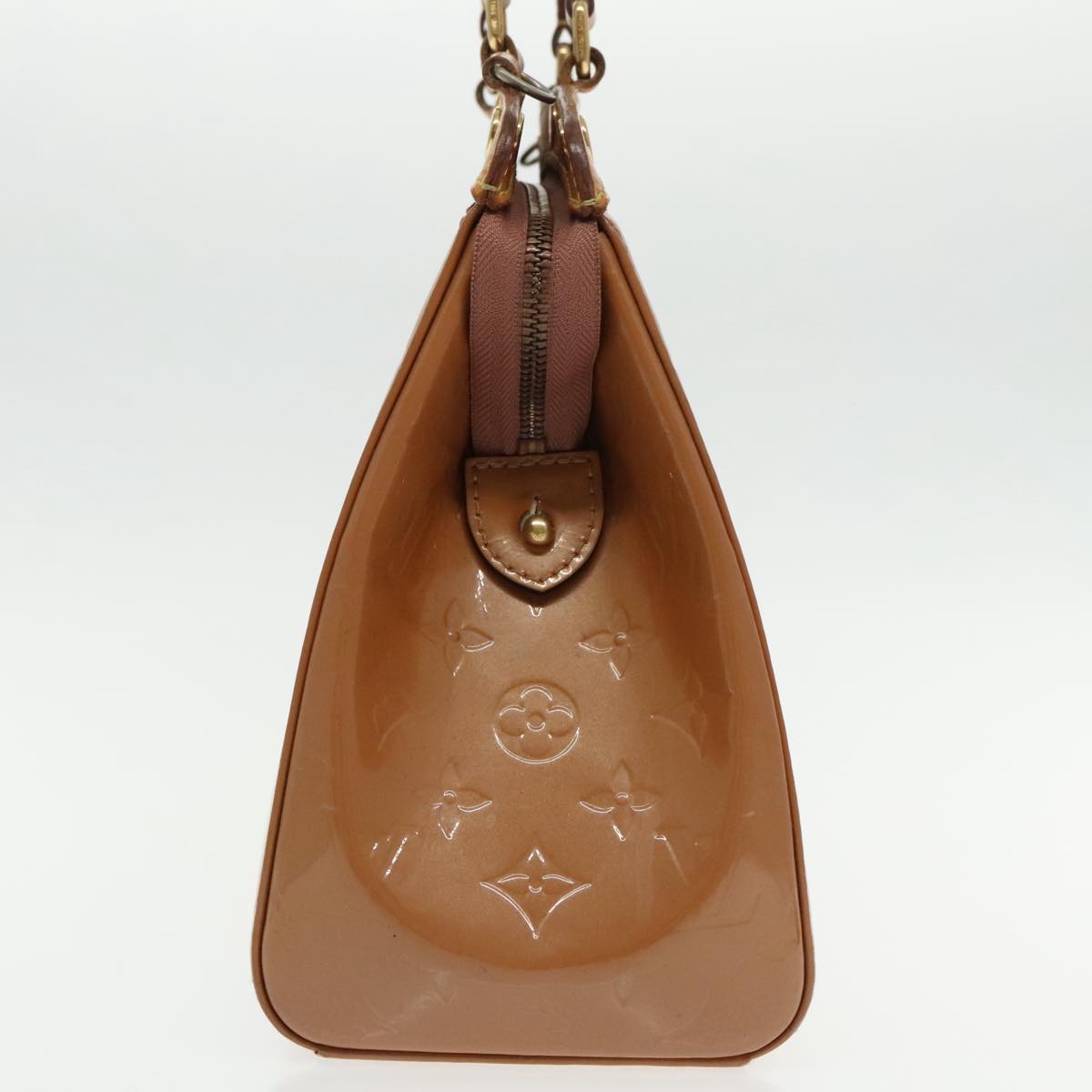 LOUIS VUITTON Monogram Vernis Blair MM Bag 2Way Rose Velours M91588 96291