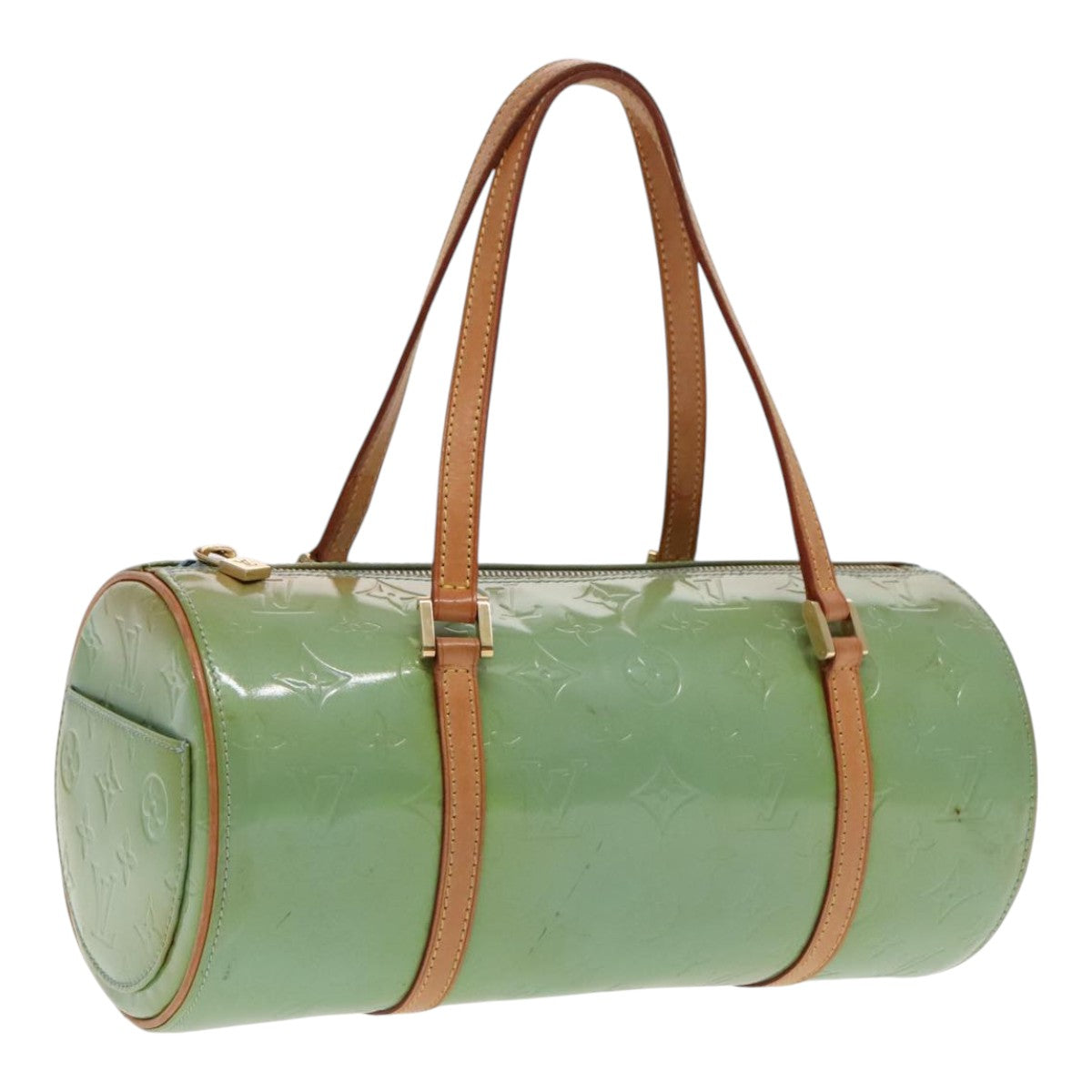 LOUIS VUITTON Monogram Vernis Bedford Hand Bag Baby Blue M91007 LV 96298