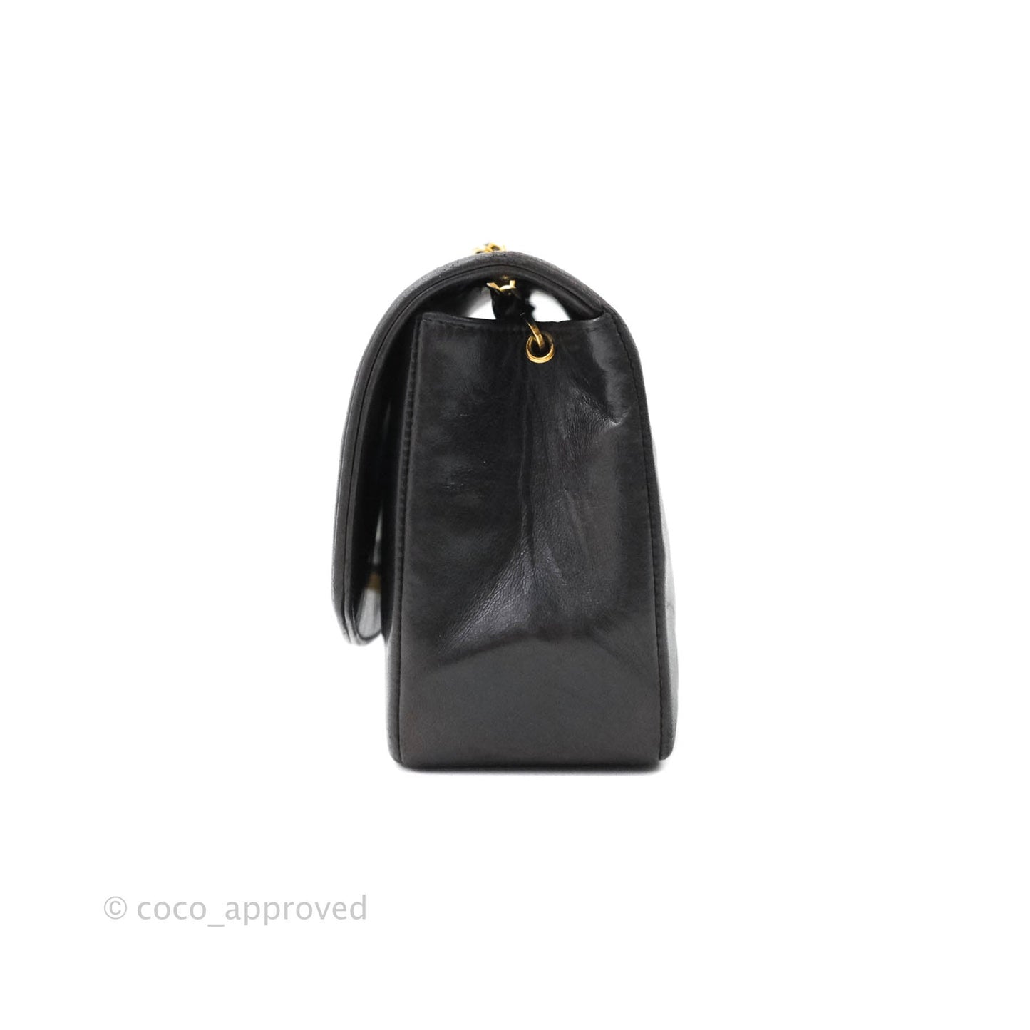 Chanel Black Quilted Lambskin Small Vintage Classic Diana Flap Bag