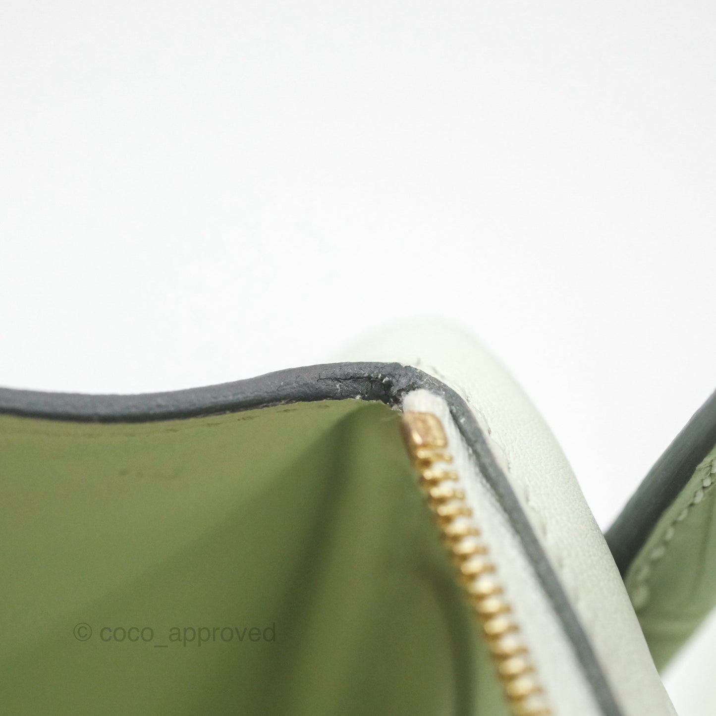 Hermès Mini Lindy Touch Vert Fizz 0S Swift Alligator Handle Gold Hardware