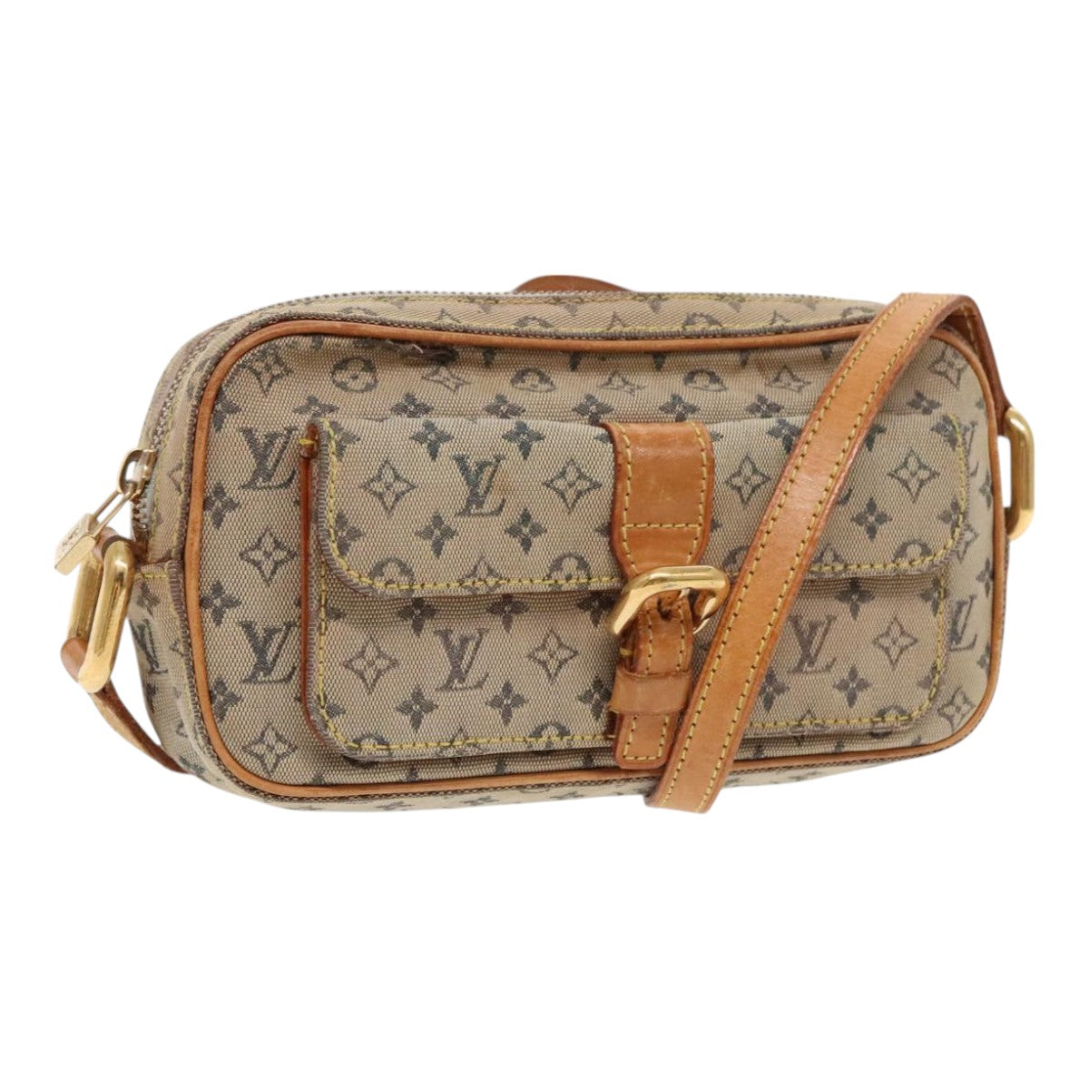 LOUIS VUITTON Monogram Mini Juliet MM Shoulder Bag Blue M92004 LV 96304