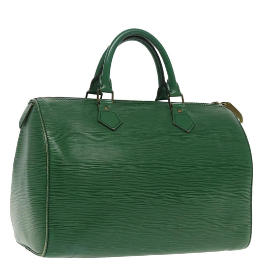 LOUIS VUITTON Epi Speedy 30 Hand Bag Borneo Green M43004 LV 96305