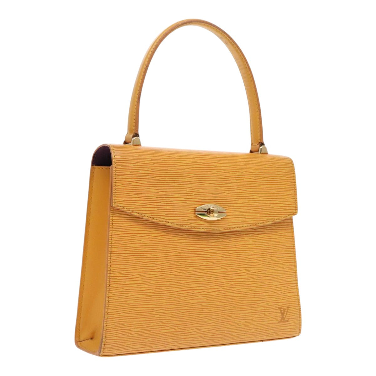 LOUIS VUITTON Epi Malesherbes Hand Bag Tassili Yellow Jonne M52379 LV 96308