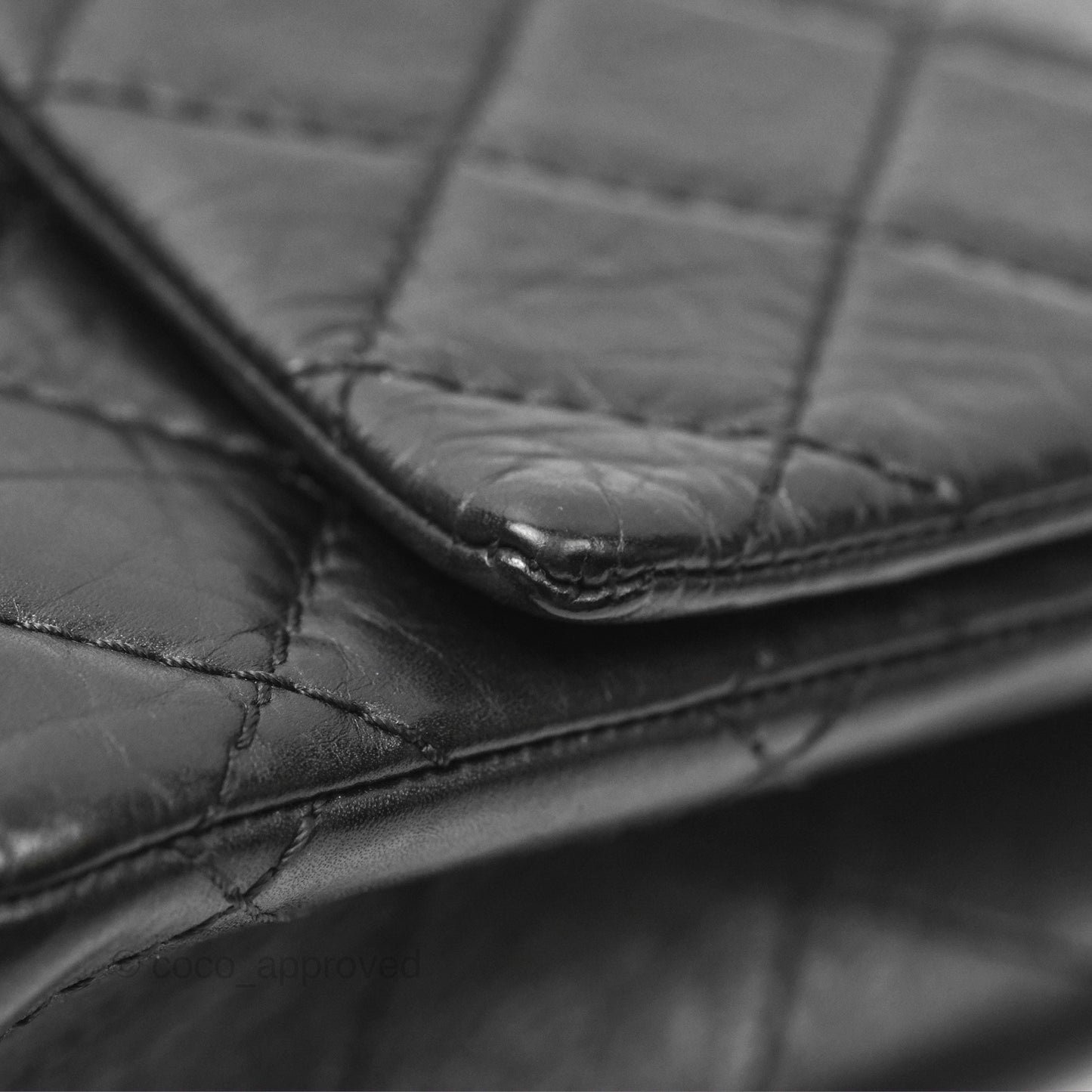 Chanel Reissue 226 Quilted Black Aged Calfskin Aged Gold Hardware