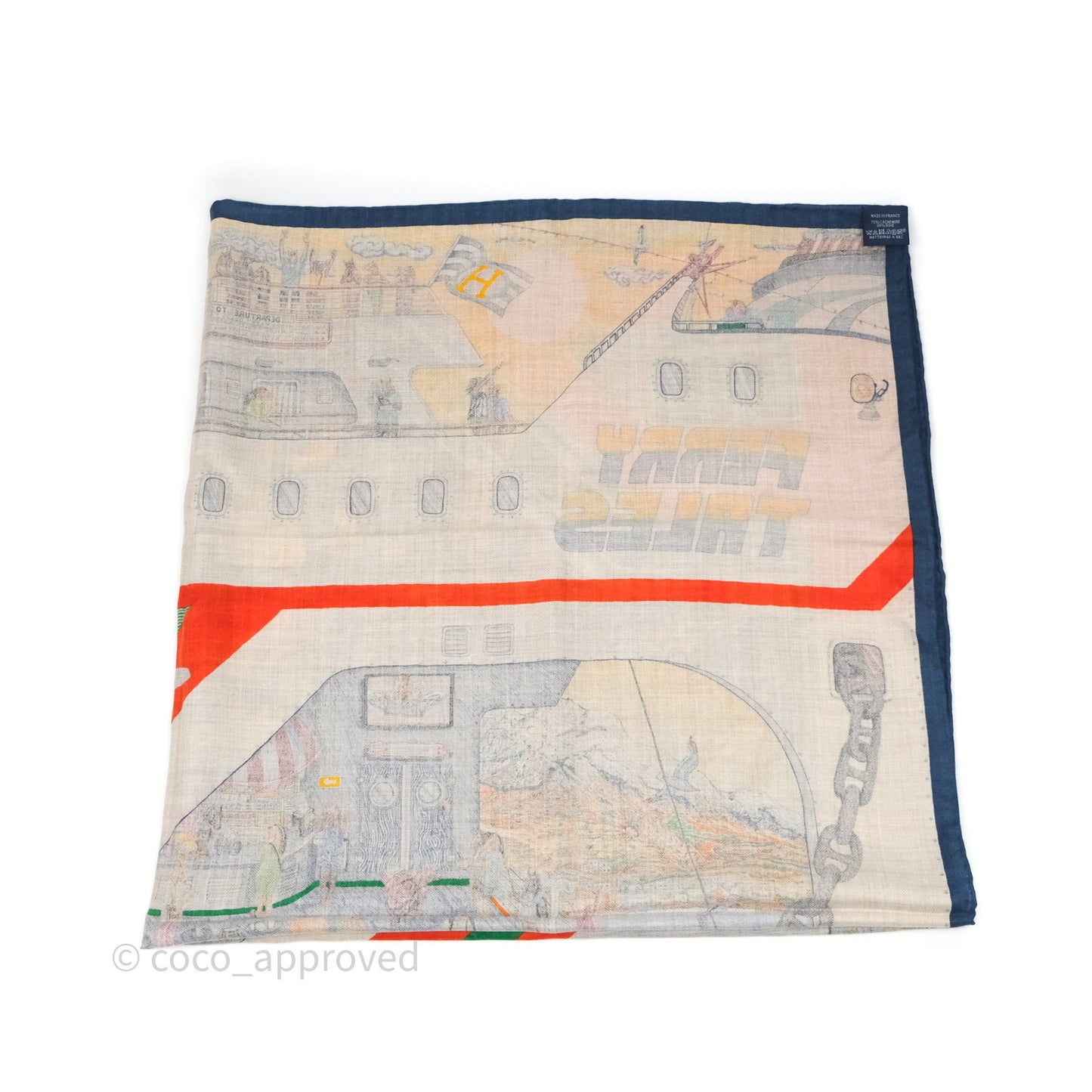 Hermès Ferry Tales Scarf 100 Cashmere/ Silk