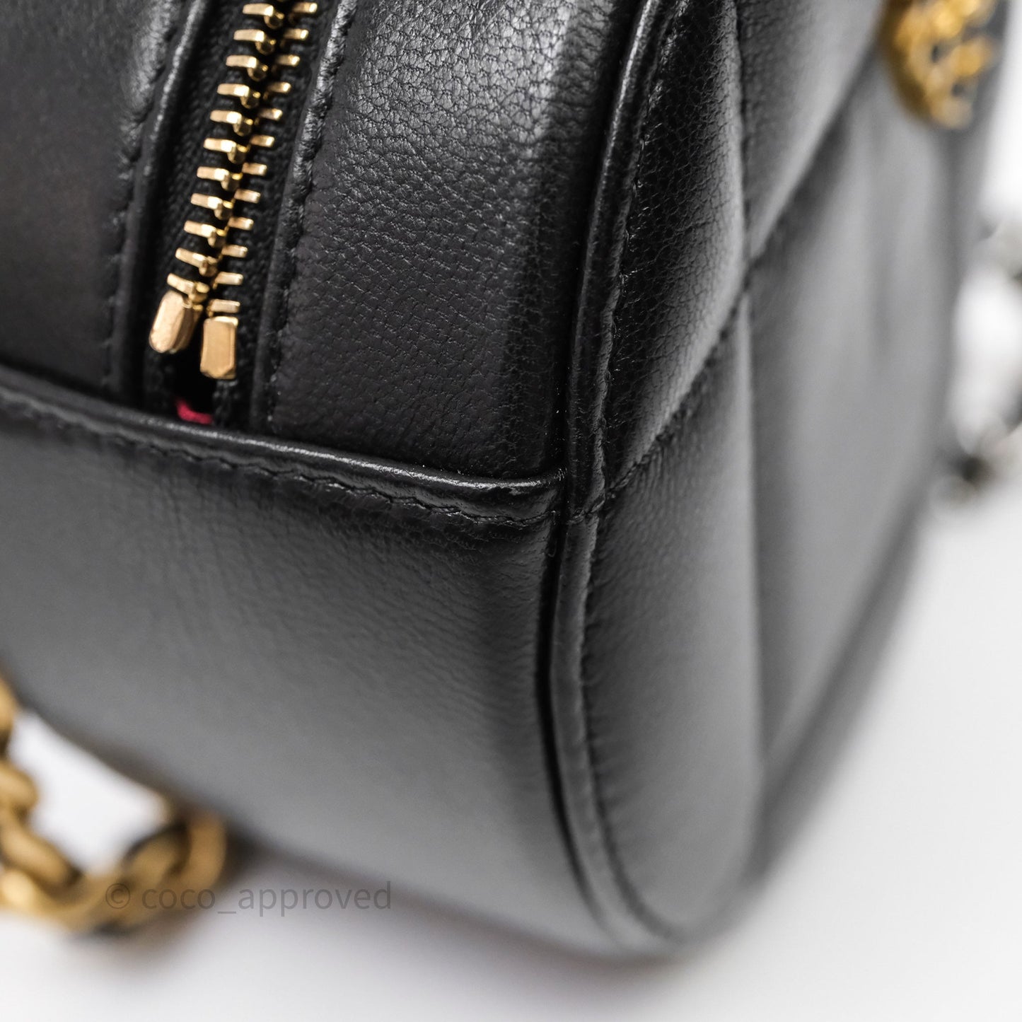 Chanel 19 Round Clutch With Chain Black Mixed Hardware