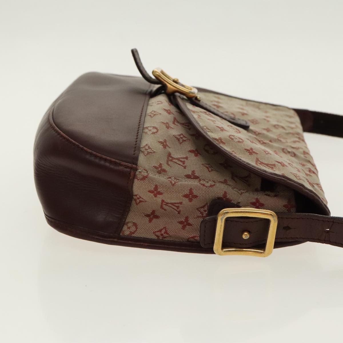LOUIS VUITTON Monogram Mini Belanger Shoulder Bag Red M92671 LV 96318