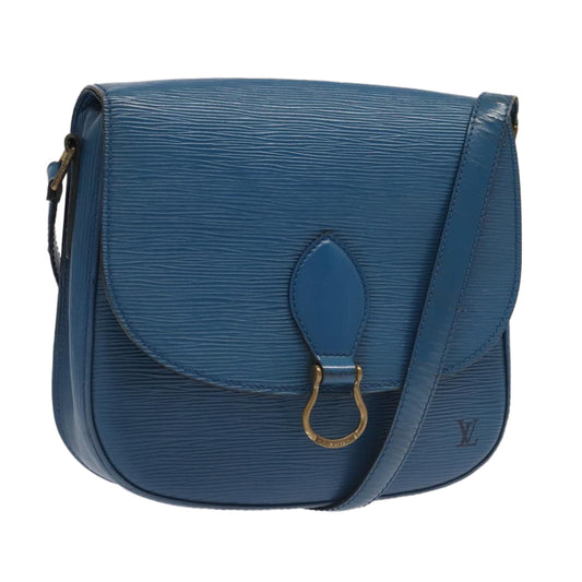 LOUIS VUITTON Epi Saint Cloud GM Shoulder Bag Toledo Blue M52195 LV 96321