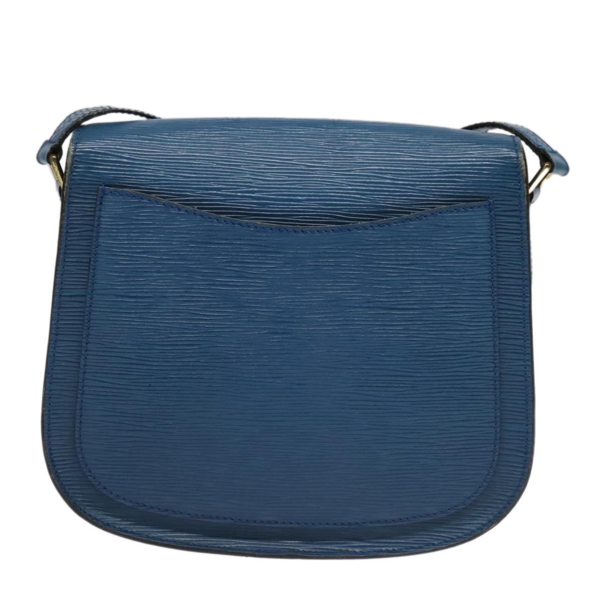 LOUIS VUITTON Epi Saint Cloud GM Shoulder Bag Toledo Blue M52195 LV 96321