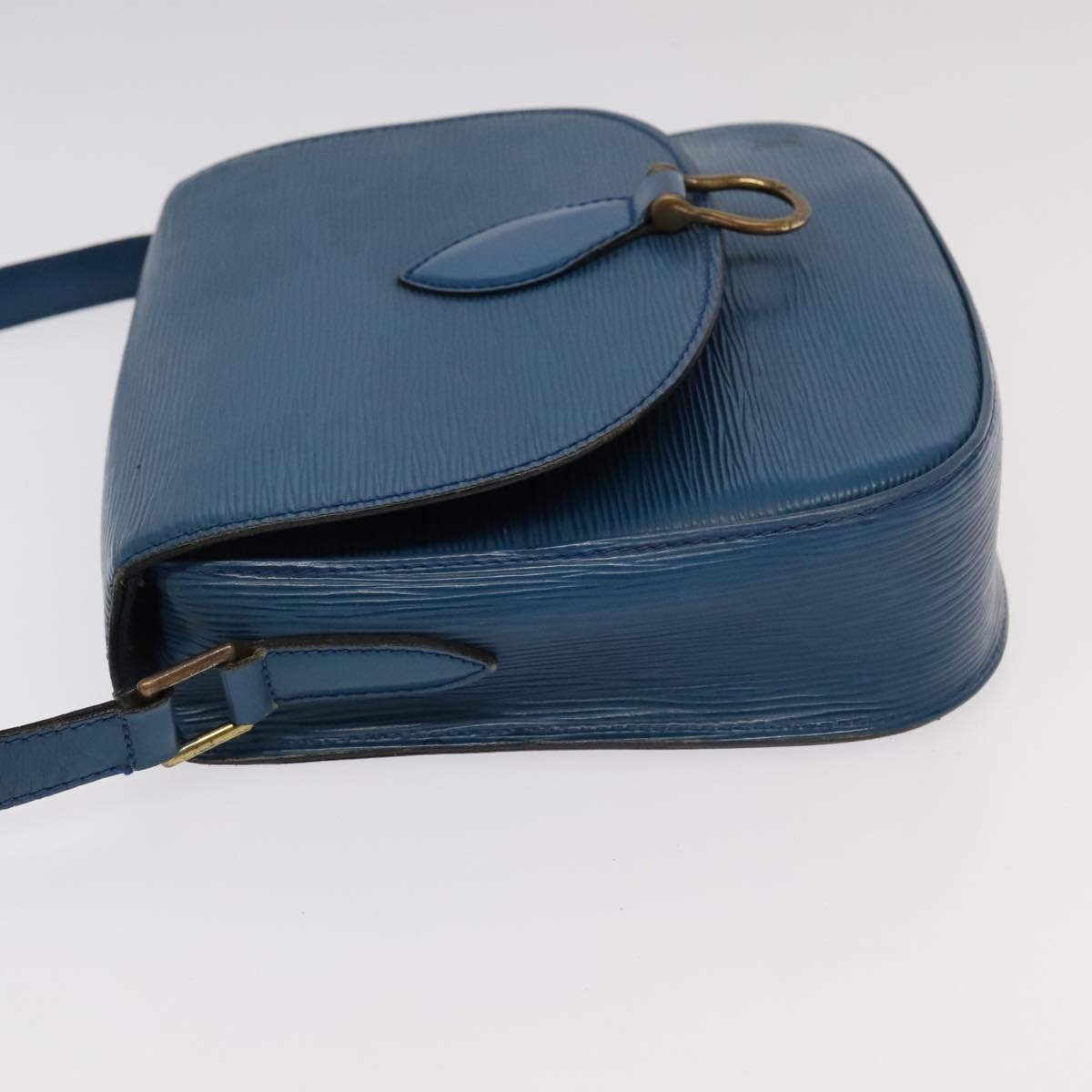 LOUIS VUITTON Epi Saint Cloud GM Shoulder Bag Toledo Blue M52195 LV 96321