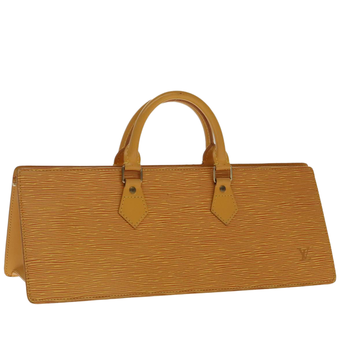 LOUIS VUITTON Epi Sac Triangle Hand Bag Yellow M52099 LV 96322