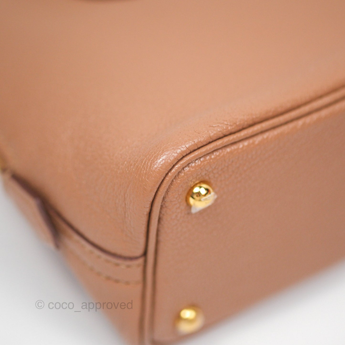 Hermès Bolide Mini 1923 Quebracho 2J Chevre Mysore Gold Hardware