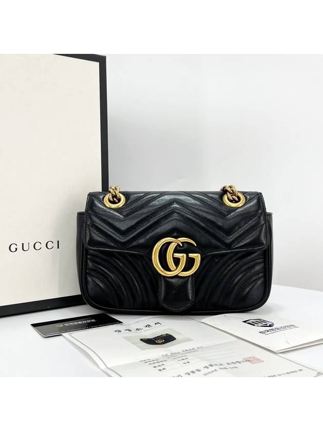 Luxury Gucci Trending 2025 Matelasse mini shoulder bag cross black 446744