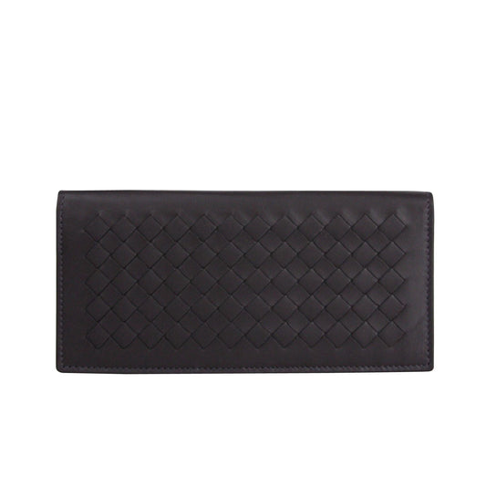 Luxury Bottega Veneta Men's Intercciaco Long Bifold Leather Wallet