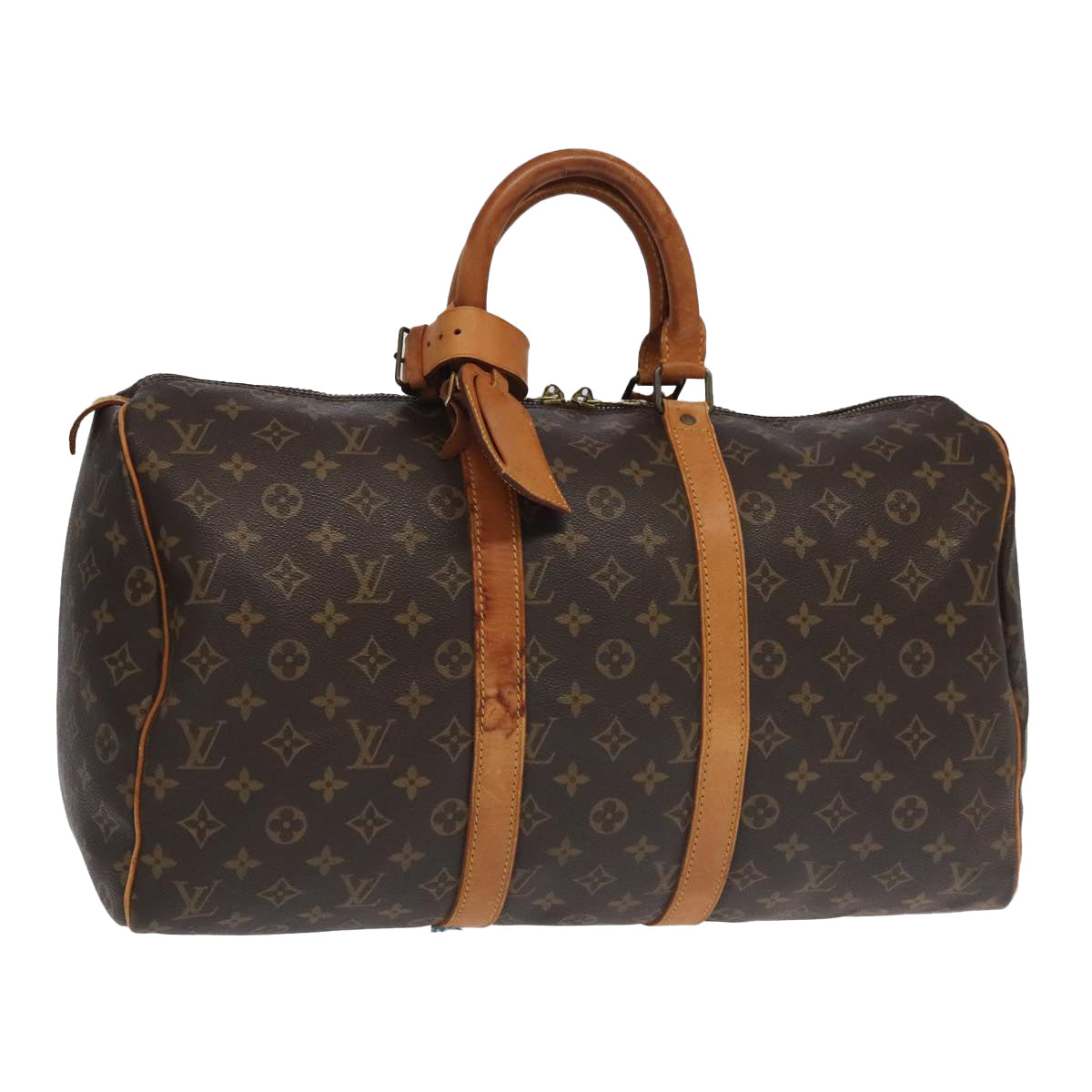 LOUIS VUITTON Monogram Keepall 45 Boston Bag M41428 LV 96355