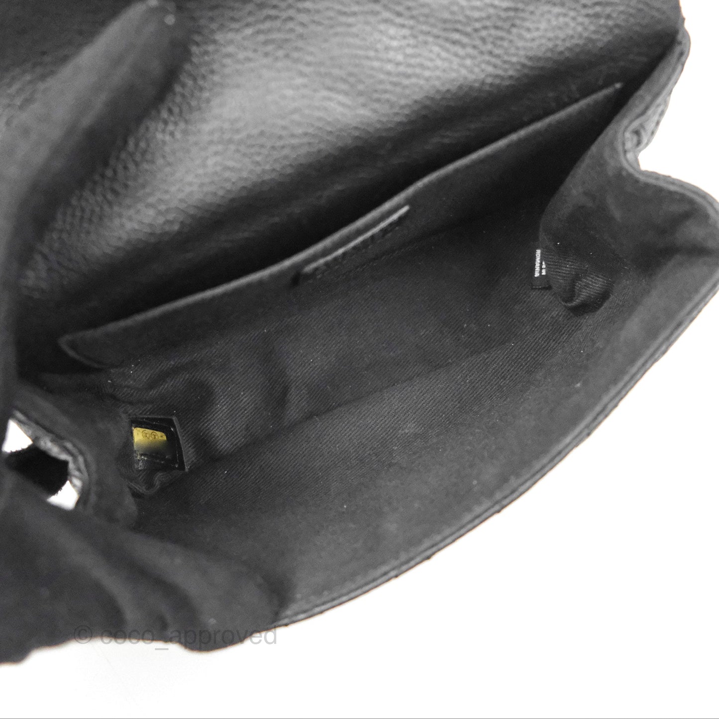 Chanel Reissue Quilted Belt Bag Black Caviar Silver Hardware