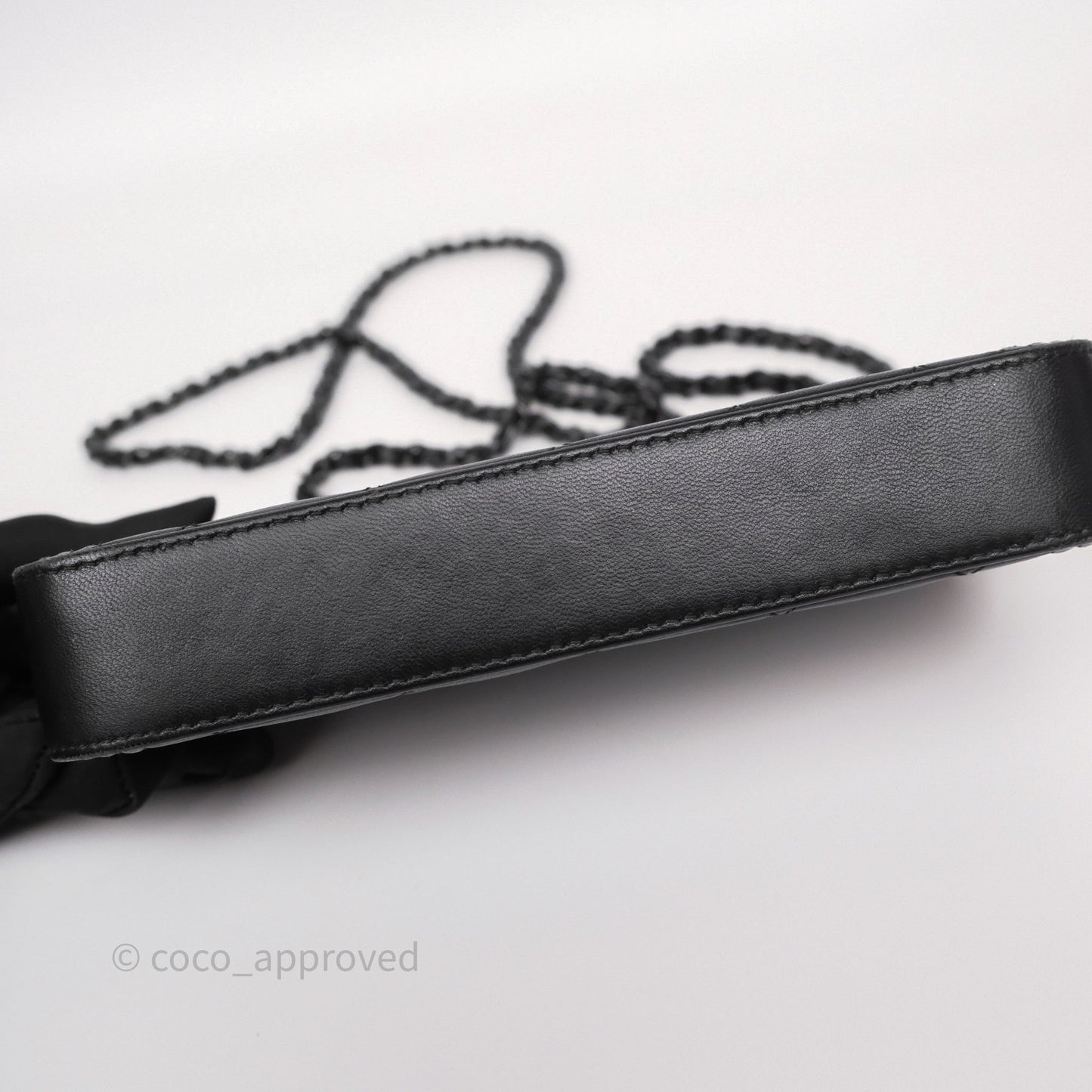 Chanel Boy Double Zip Clutch On Chain So Black Lambskin