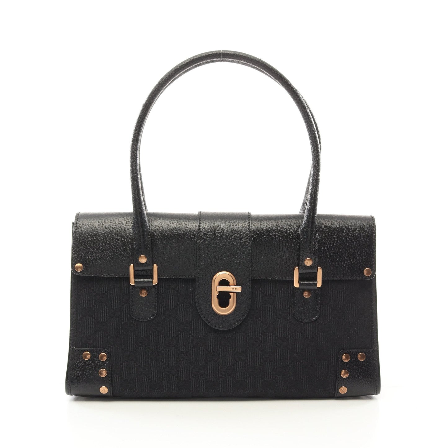 Luxury Gucci Trending 2025 GG canvas Handbag Tote bag Canvas Leather Black